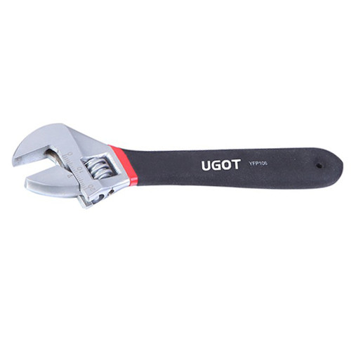 UGOT Black Vinyl Grip Handle Adjustable Wrench